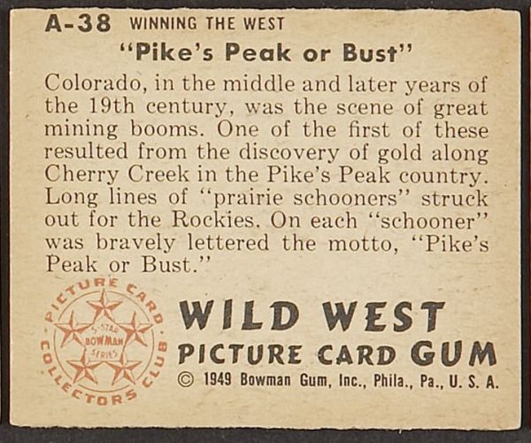 1949 Bowman Wild West